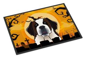 B018847gbu Carolines Treasures Halloween Saint Bernard Doormat 18x27 Indoor/outdoor
