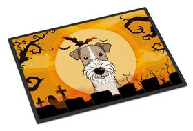 Bb1805jmat Carolines Treasures B018847qfq Halloween Wire Haired Fox Terrier Doormat 24x36