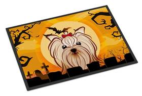 B01884a6zi Carolines Treasures Bb1762mat Halloween Yorkie Yorkishire Terrier Doormat 18x27