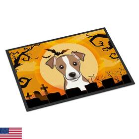 B01884crfu Carolines Treasures Bb1818mat Halloween Jack Russell Terrier Doormat 18x27 Fron