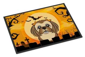 B01884huhu Carolines Treasures Halloween Chocolate Shih Tzu Doormat 18x27 Indoor/outdoor Usa Bb1807mat