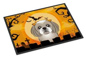 Bb1808jmat Carolines Treasures B01884id7g Halloween Gray Silver Shih Tzu Doormat 24x36 Fro