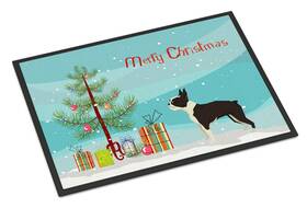 B07w5l326c Carolines Treasures Boston Terrier Christmas Tree Doormat 24x36 Indoor/outdoor