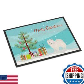 B07w8t2mxt Carolines Treasures American Eskimo Christmas Tree Doormat 18x27