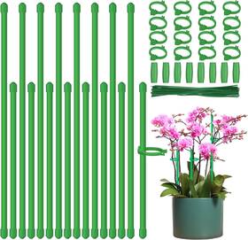 Cc-psthick-16pcs-green Casaculina 16 Pcs Plant Stakes 17 Inch And 11.3 Support Sticks Green Cc-psthick-16pcs-green Casaculina 16 Pcs Plant Stakes 17 Inch And 11.3 Support Sticks Green