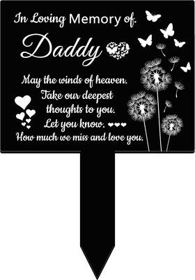 Casurugar0721 Casuru Cemetery Decorations For Grave Memorial Plaques Markers Stake Dad