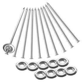 Yy0171 Cherryshine Sets Patio Rug Stakes 6 Inches Outdoor Stainless Steel Rv Mat 10