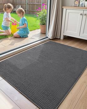 B0d9np8v9w Color&geometry 32 Inch X48 Indoor Front Door Mat Non-slip Thin Waffle Knit