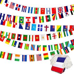 B0cc1l4n7l Consummate 224 Countries International World String Flags Banner Mini Set 235ft