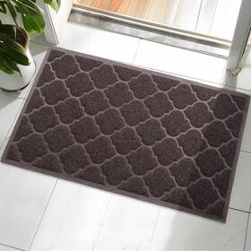 B0d8gs7tbg Cosyearn 29x17 Welcome Outdoor Door Mat For Entryway - Non-slip Mud Scraper Brown