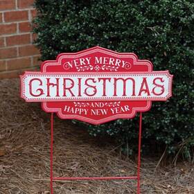 440160 Ctw Home Collection Very Merry Christmas And New Year Sturdy Garden Stake 440160 Ctw Home Collection Very Merry Christmas And New Year Sturdy Garden Stake