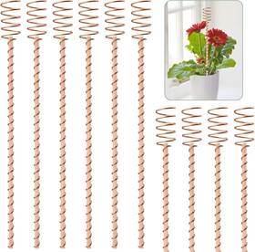 Ep0003 Dayimado 10 Pack 13.5 Inch Electroculture Plant Stakes Long Copper Garden Bronze Ep0003 Dayimado 10 Pack 13.5 Inch Electroculture Plant Stakes Long Copper Garden Bronze