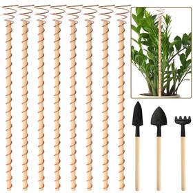 328-5539 Decyool 8 Pack 16 Inch Electroculture Plant Stakes 17.32 3.14 2.36 Brown