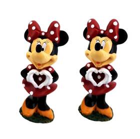 Disney 737078134626 Minnie Mouse Heart Garden Stake 2 Pack 8 Inch Potted Plant Sticks Yard Flower