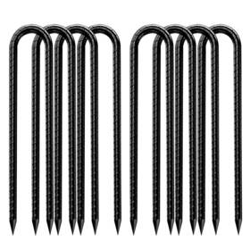 Nmku4 Dn Dennov U-rebar Stakes Double-secuirity-u-hook Extra Heavy Duty 12 Inch Rust Proof C Nmku4 Dn Dennov U-rebar Stakes Double-secuirity-u-hook Extra Heavy Duty 12 Inch Rust Proof C