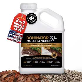 Dominator 744110128895 Xl Mulch Anchor - Glue And Pea Gravel Stabilizer For Light Foot Traffic R