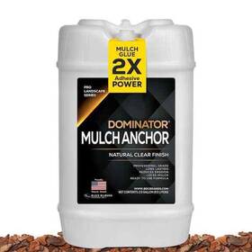 Dominator 852496006871 5 Gal. Easy Landscaping Fast Dry Mulch Glue And Non-toxic Pea Gravel Stabilizer
