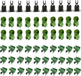 Doublewood 718255291721 60pcs Adjustable Plant Trellis Connector Clip 11mm Green