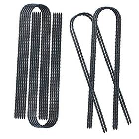 Dtanx 732694590634 Trampolines Wind Stakes 24 Pack 12 Inch Heavy Duty U Shaped Rebar Stake