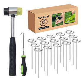 Lb-g-50 Duukfe 6 Inch Landscape Fabric Staples 50pcs Garden Stakes G-shaped-50pcs Silver Lb-g-50 Duukfe 6 Inch Landscape Fabric Staples 50pcs Garden Stakes G-shaped-50pcs Silver