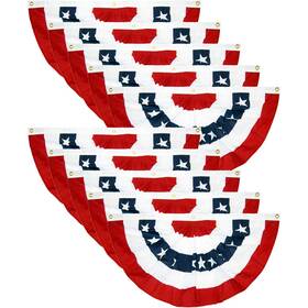 B08v1299t1 Ebaokuup 10pcs Usa Patriotic Pleated Fan Flags 3x1.5ft American Bunting Banner F B08v1299t1 Ebaokuup 10pcs Usa Patriotic Pleated Fan Flags 3x1.5ft American Bunting Banner F