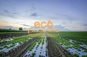 Ecofilm-10mil-2.5x50-blk Ecoplanet 1mil 2.5ft X 200ft Black Bio-degradable Plastic Mulch Gardening Farming Film