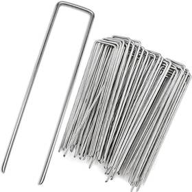 Eitonbu 799744977739 U&mei Landscape Staples 8 Inch Heavy-duty Garden Stakes U-shaped 50pcs Eitonbu 799744977739 U&mei Landscape Staples 8 Inch Heavy-duty Garden Stakes U-shaped 50pcs