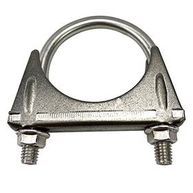 Emotor Industries Cluei-s214 Heavy Duty 2.25 Inch Exhaust U-bolt Clamp 2 1/4 Stainless