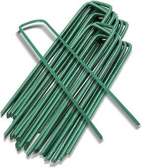 Esowemsn 445032641686 20pcs Metal Garden Landscape Sod Staples Green U Shaped Esowemsn 445032641686 20pcs Metal Garden Landscape Sod Staples Green U Shaped