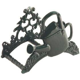 Tg5g Esschert Design Wrought Iron Green Garden Hose Holder Watering Can New