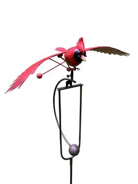 Esschert Design Zyct817 Metal Cardinal Rocker Stake One Size Multicolor