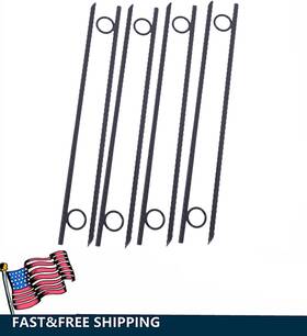 Etsg 699911441707 8pcs 18 Inch Steel Tent Canopy Ground Stakes With Angled Ends And 1 Loops