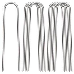 Gss001 Faayuck 12 Inch Landscape Staples 12/25/50/100 Pack 12inch Silver Gss001 Faayuck 12 Inch Landscape Staples 12/25/50/100 Pack 12inch Silver