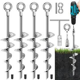 B0d9gf4fsc Fabulas Ground Anchors Screw In 18 Inch Heavy Duty Metal Earth A