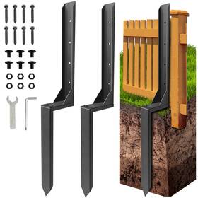B0fghhwk74 Fanmoss Fence Post Repair Kit Thickened Heavy Duty Anchor Stakes For B0fghhwk74 Fanmoss Fence Post Repair Kit Thickened Heavy Duty Anchor Stakes For