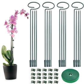 9545t Fantang 4 Set Metal Plant Sticks Support Tall 48 Inch Adjustable Plants 4set Green
