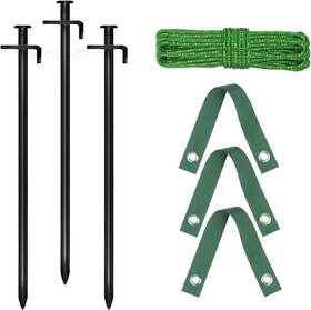 Green1 Fcends 15.8-inch Extra-long Heavy Duty Steel Tree Stake 15.8 Inch 3 Stakes Green Green1 Fcends 15.8-inch Extra-long Heavy Duty Steel Tree Stake 15.8 Inch 3 Stakes Green