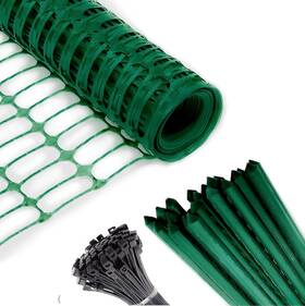 Fba-00727 Feather & Bone Hardware Security Fence 25 Steel Mill Stakes Extra Strength Netting Snow Fba-00727 Feather & Bone Hardware Security Fence 25 Steel Mill Stakes Extra Strength Netting Snow