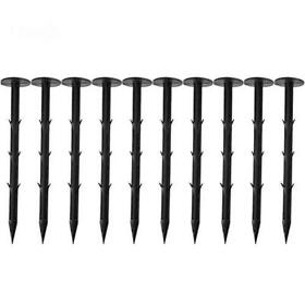 Pegs11 Firlar 100pcs Garden Securing Cm Durable Plastic Anchor Anti Pull