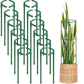 Plant1 First-zgel 24pcs Plant Support Stakes Half Round For Indoor Green&24pcs Plant1 First-zgel 24pcs Plant Support Stakes Half Round For Indoor Green&24pcs