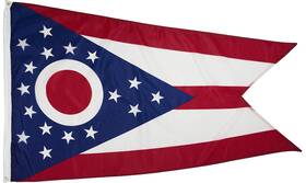 B089zl2rpz Flagsource Ohio Nylon State Flag 4x6 Ft - Made In Usa Durable And Fade-resistant