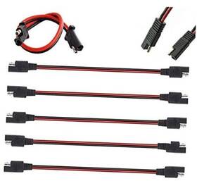 Flaprv 749390648842 5 Pack 12 Gauge 2 Pin Quick Disconnect Audiopipe Polarized Wire Harness
