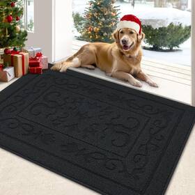B0c4xq9b61 Foneyi 32x40 Non-slip Indoor Door Mat Washable Absorbent Dirt Trapper Entrance R
