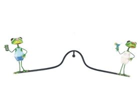 Pi2644280 Frog With Drinks Balancer Stake