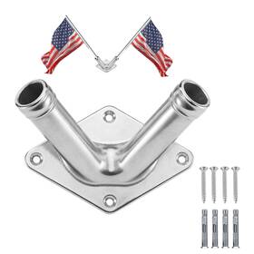 B0cylr2zmw Funnans Flag Holder 316 Stainless Steel V Pole Bracket Heavy Duty Double