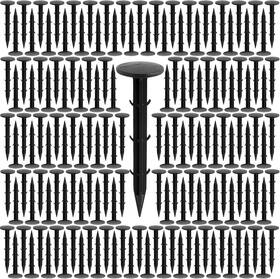 Funsuei 785912163325 300 Pack 6 Inches Plastic Garden Stakes Anchors Black Funsuei 785912163325 300 Pack 6 Inches Plastic Garden Stakes Anchors Black