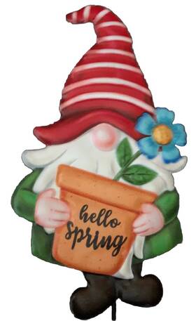 Garden Collectio 195464272770 Gnomes Inch Hello Spring Stake 24 Ships In 24hrs Limited Stock