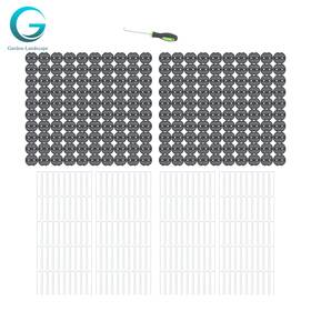 Gl2944316 Garden-landscape 200 Pack 6 In Galvanized Pins Staples With Plastic Fixing Gasket Gl2944316 Garden-landscape 200 Pack 6 In Galvanized Pins Staples With Plastic Fixing Gasket