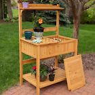 Garden Potting Bench Wood Outdoor Table Work Station Storage Yard Patio Planting 734269084739 Garden Potting Bench Wood Outdoor Table Work Station Storage Yard Patio Planting 734269084739