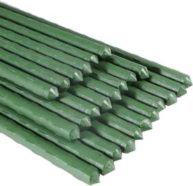 Garmeinea 737054392408 Garden Stakes 24 Inches Plastic Coated Steel Plant Inch Green